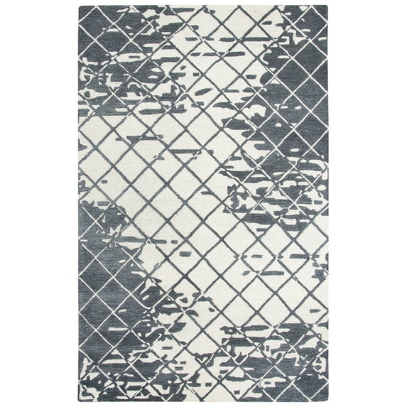 Rizzy Rugs Idyllic Area Rug ID204B Natural Wool Diamonds 5' x 8' Rectangle