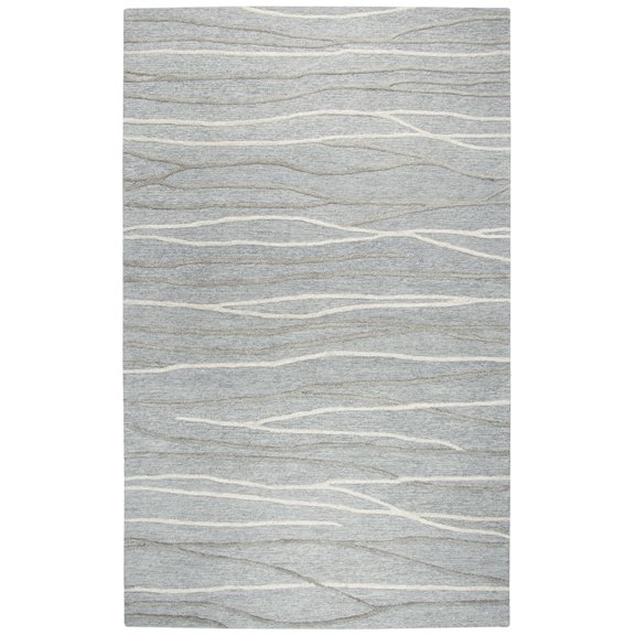 Rizzy Rugs Idyllic Area Rug ID968A Gray Rows Bars 10' x 13' Rectangle
