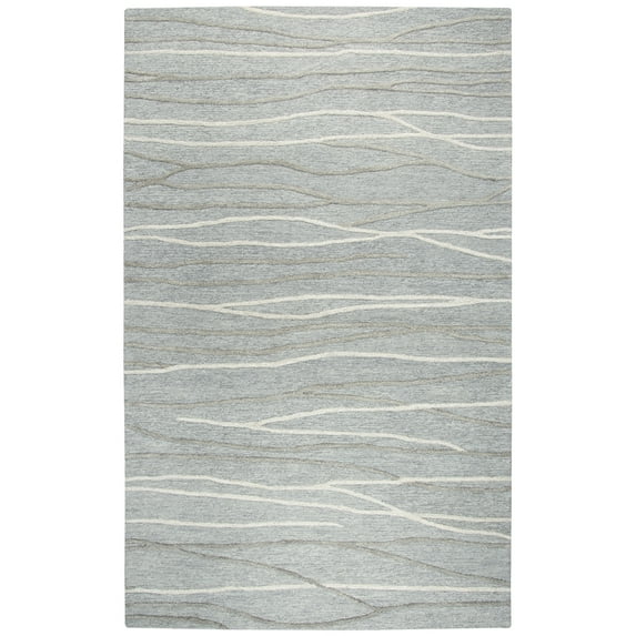 Rizzy Rugs Idyllic Area Rug ID968A Gray Rows Bars 9' x 12' Rectangle