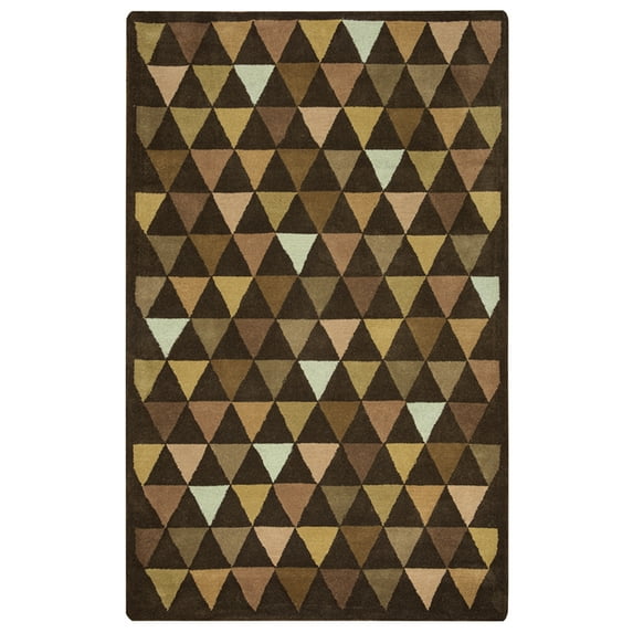 Rizzy Rugs Julian Pointe Area Rug JP8760 Brown Triangles Wool