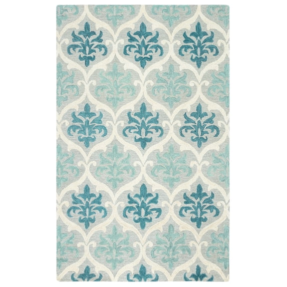 Rizzy Rugs Lancaster Area Rug LS9737 Blue/Aqua Trellis Moroccan