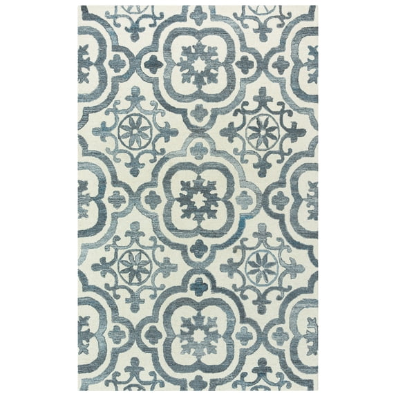 Rizzy Rugs Matrix Area Rug MRX103 Ivory Rings Loops 7' 6" x 9' 6" Rectangle