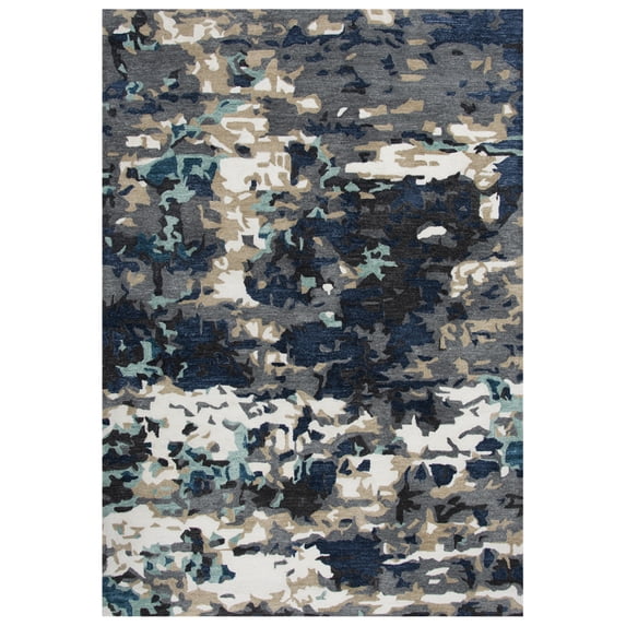 Rizzy Rugs Metro Area Rug MET103 Gray/Multi Shaded Splattered 5' x 7' 6" Rectangle