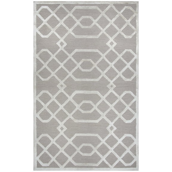 Rizzy Rugs Monroe Area Rug ME316A Beige Crosses Angled 5' x 8' Rectangle