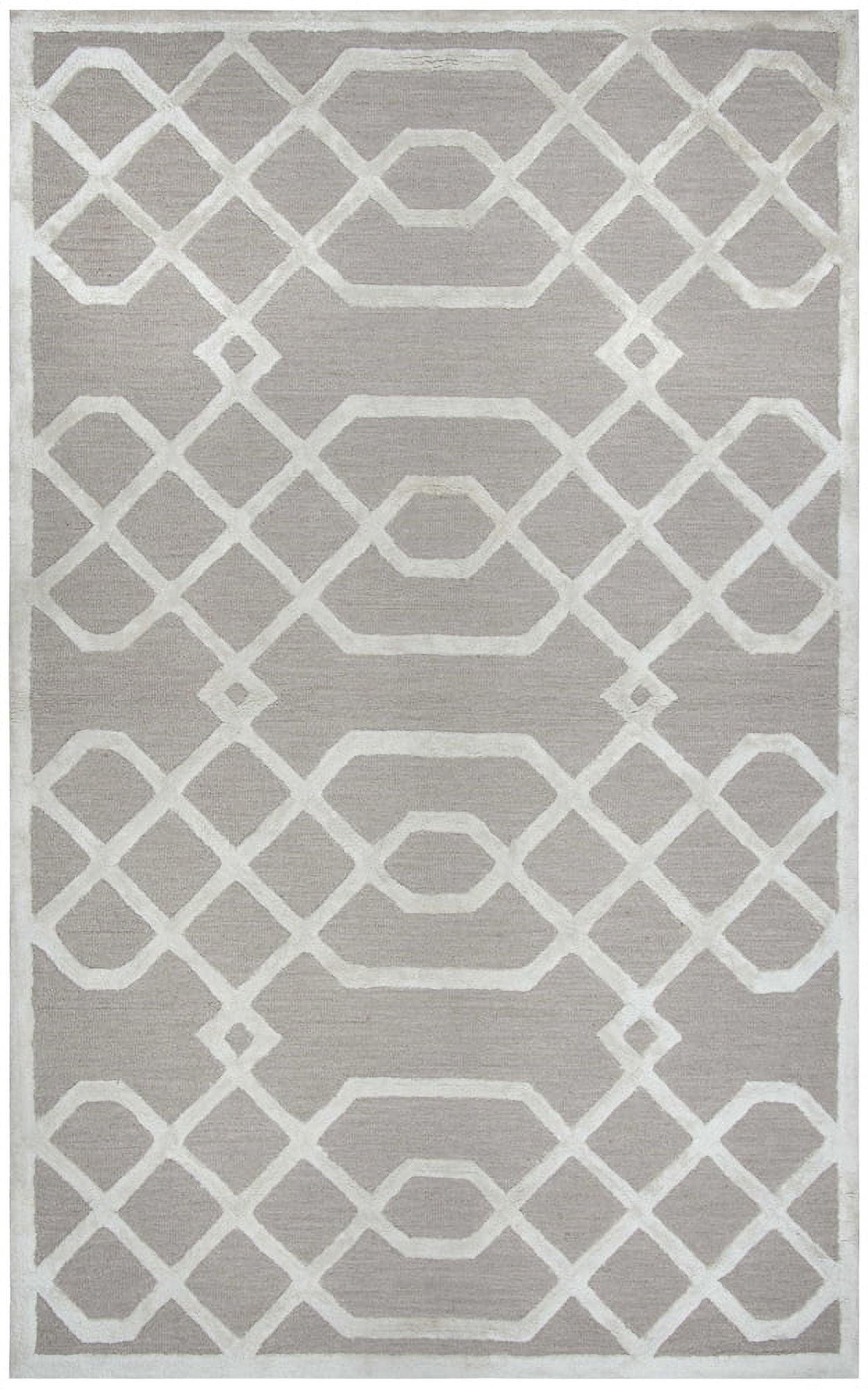 Rizzy Rugs Monroe Area Rug ME316A Beige Crosses Angled 8' x 10 ...