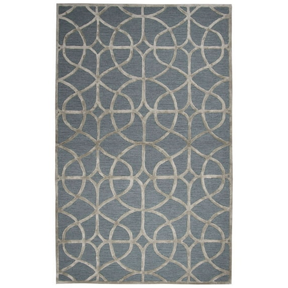 Rizzy Rugs Monroe Area Rug ME319A Ivory Rings Diamonds 3' x 5' Rectangle