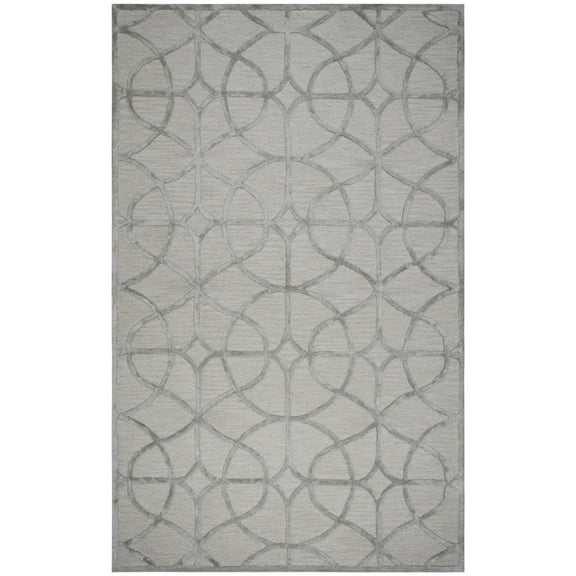 Rizzy Rugs Monroe Area Rug ME320A Denim Curves Rings 8' x 10' Rectangle