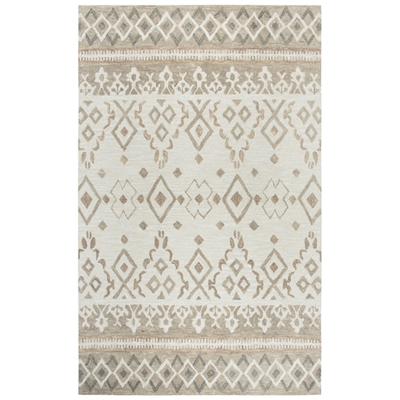 Rizzy Rugs Opulent Area Rug OU934A Natural Diamonds Tufted 10' x 13' Rectangle