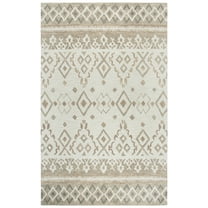 Rizzy Rugs Opulent Area Rug OU934A Natural Diamonds Tufted 2' 6" x 8' Rectangle