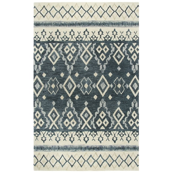 Rizzy Rugs Opulent Area Rug OU936A Natural Diamonds Leaves 10' x 13' Rectangle