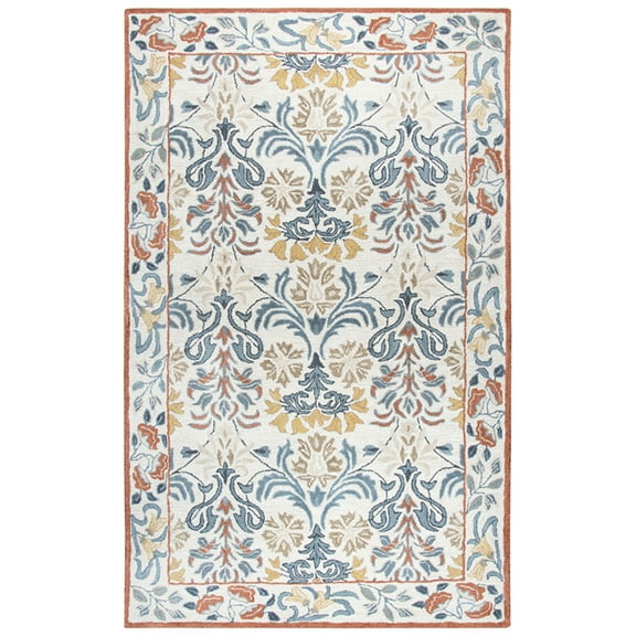 Rizzy Rugs Opulent Area Rug OU966A Natural Scrolls Tufted 2' 6" x 8' Rectangle