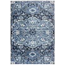 Rizzy Rugs Panache Area Rug PN6962 Light Blue Vines Lines 5' 3" x 7' 6" Rectangle
