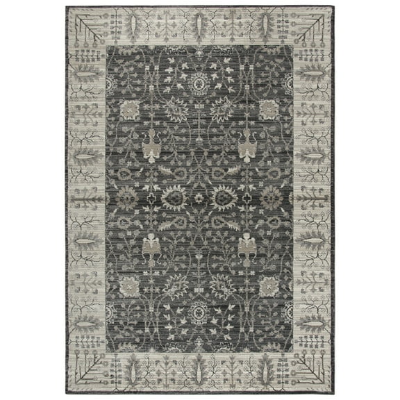 Rizzy Rugs Panache Area Rug PN6975 Gray Vines Leaves 7' 10" x 10' 10" Rectangle