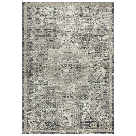 Rizzy Rugs Panache Area Rug PN6977 Gray Distressed Faded 3' 3" x 5' 3" Rectangle
