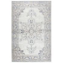 Rizzy Rugs Panache Area Rug PN6980 Natural Bordered Vines 6' 7" x 9' 6" Rectangle