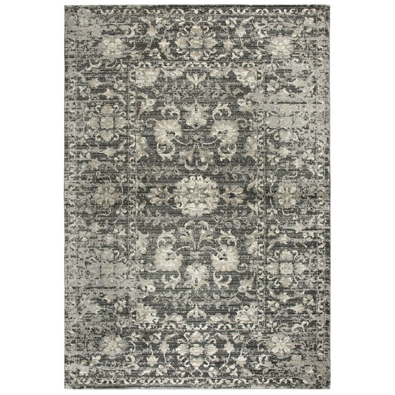 Rizzy Rugs Panache Area Rug PN6986 Gray Faded Distressed 7' 10" x 10' 10" Rectangle