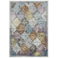 thumbnail image 1 of Rizzy Rugs Princeton Area Rug PRI108 Cream/Multi Curves Blocks 3' 11" x 5' 6" Rectangle, 1 of 5