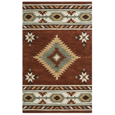 Rizzy Rugs Southwest Area Rug SU1822 Rust Jagged Star 10' x 14' Rectangle