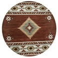 thumbnail image 1 of Rizzy Rugs Southwest Area Rug SU1822 Rust Jagged Star 8' x 8' Round, 1 of 4