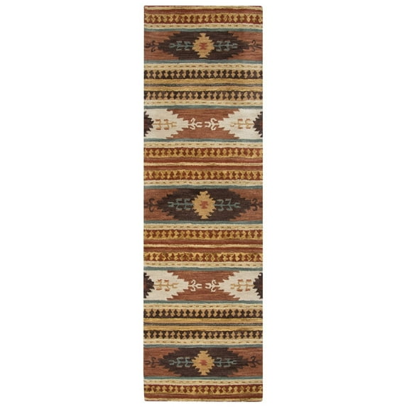 Rizzy Rugs Southwest Area Rug SU8156 Multi Arrowheads Jagged 2' 6" x 10' Rectangle
