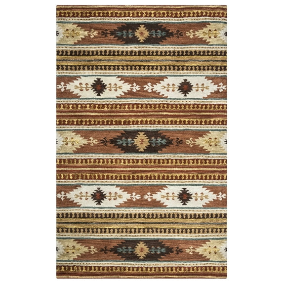 Rizzy Rugs Southwest Area Rug SU8156 Multi Arrowheads Jagged 3' x 5' Rectangle