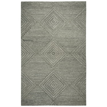 Rizzy Rugs Suffolk Area Rug SK334A Gray Distressed Faded 9' x 12' Rectangle