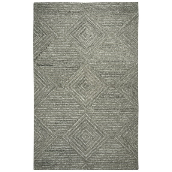 Rizzy Rugs Suffolk Area Rug SK334A Gray Distressed Faded 9' x 12' Rectangle