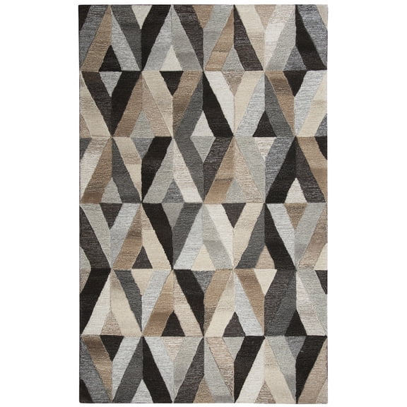 Rizzy Rugs Suffolk Area Rug SK337A Gray Mirrored Diamonds 5' x 8' Rectangle