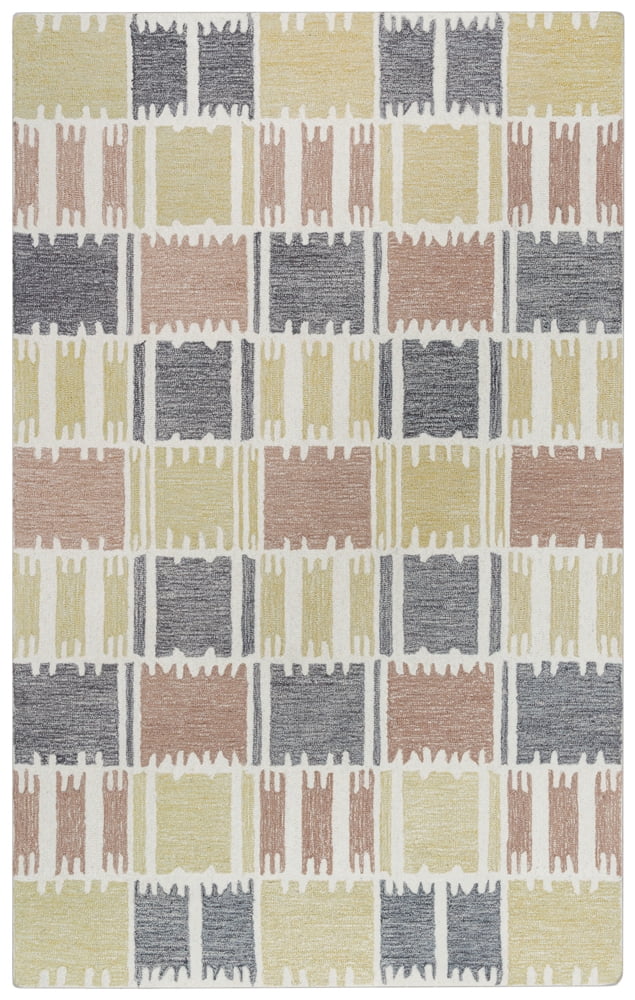 Rizzy Home Tetra Geometric Contemporary Area Rug, Beige