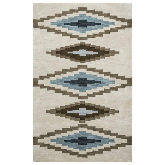 Rizzy Rugs Tumble Weed Loft Area Rug TL9056 Beige Blocked Shapes 9' x 12' Rectangle