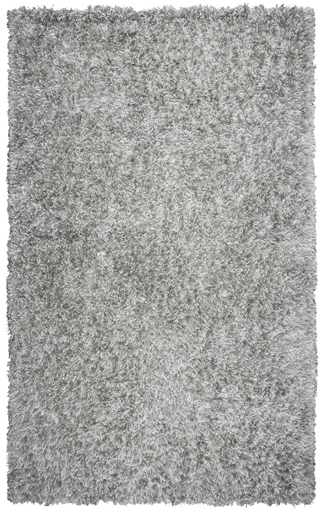 Single Color Rugs Rizzy Rugs Urban Dazzle Shag Area Rug UR341A Light Gray Single-Color ...