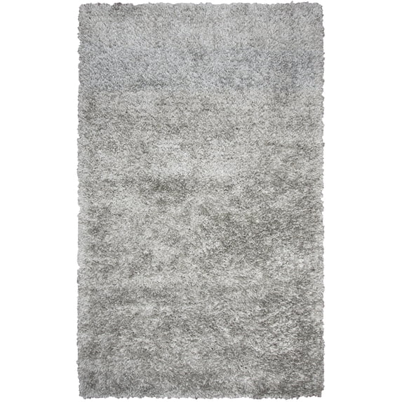 Rizzy Rugs Urban Dazzle Shag Area Rug UR344A Gray Monochrome Single-Color 3' 6" x 5' 6" Rectangle