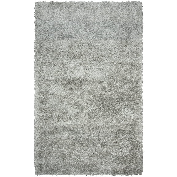 Rizzy Rugs Urban Dazzle Shag Area Rug UR344A Gray Monochrome Single-Color 3' x 3' Round
