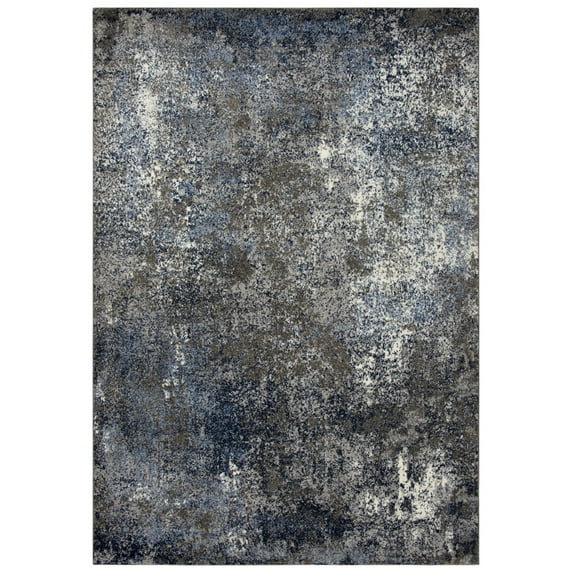 Rizzy Rugs Valencia Area Rug VCA104 Silver Faded Distressed 5' 3" x 7' 6" Rectangle