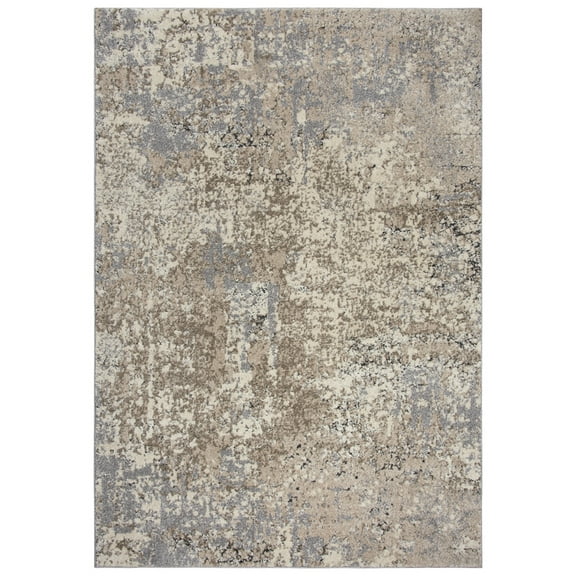 Rizzy Rugs Valencia Area Rug VCA108 Cream Distressed Shaded 3' 11" x 5' 6" Rectangle