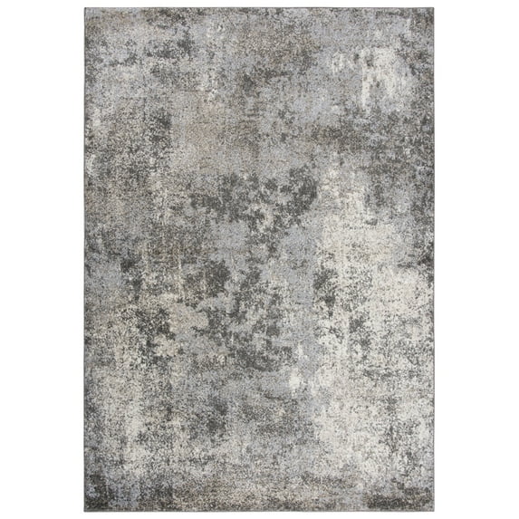 Rizzy Rugs Valencia Area Rug VCA109 Silver Worn Faded 3' 11" x 5' 6" Rectangle