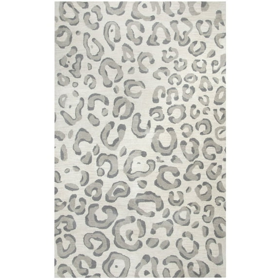 Rizzy Rugs Valintino Area Rug VN215A Gray Spots Shapes 5' x 8' Rectangle