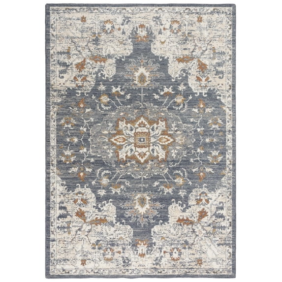 Rizzy Rugs Ventura Area Rug VRA750 Traditional Blue, 8' x 10', Blue