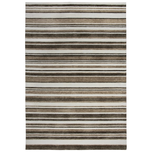 Rizzy Rugs Villa Area Rug VLA104 Beigs/Brown Bars Banded 7' 6" x 9' 6" Rectangle