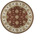 thumbnail image 1 of Rizzy Rugs Volare Area Rug VO1244 Rust Bordered Vines 8' x 8' Round, 1 of 4