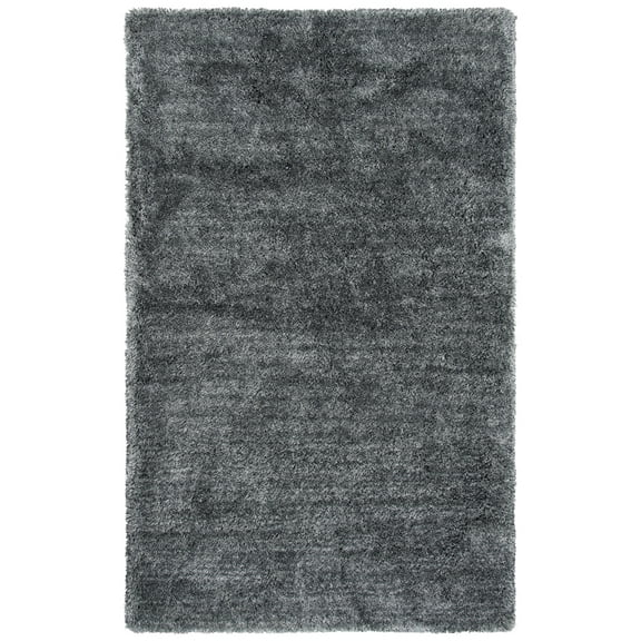 Rizzy Rugs Whistler Shag Area Rug WIS103 Gray Plush Comfy 7' 6" x 9' 6" Rectangle