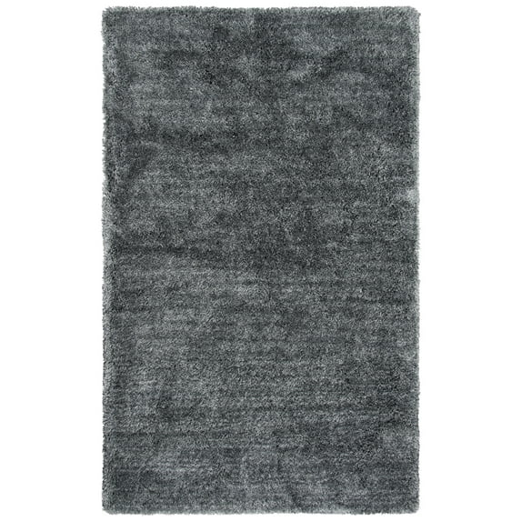 Rizzy Rugs Whistler Shag Area Rug WIS103 Gray Plush Comfy 7' 6" x 9' 6" Rectangle