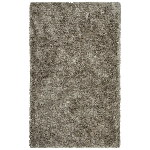 Rizzy Rugs Whistler Shag Area Rug WIS104 Beige Single-Color Fluffy 7' 6" x 9' 6" Rectangle