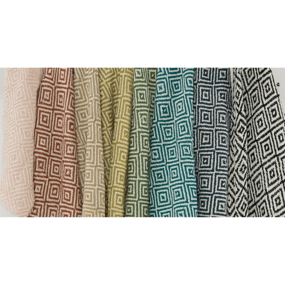 Rizzy Throw Handloomed Woven Citrine/Natural 12"x10"x5"