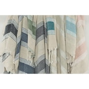 Rizzy Throw Handloomed Woven Navy/Natural 12x10x5
