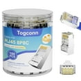 Rj45 Cat6 Connectors, 100Pack Cat 6A Cat 6 Ends, Cable Crimp