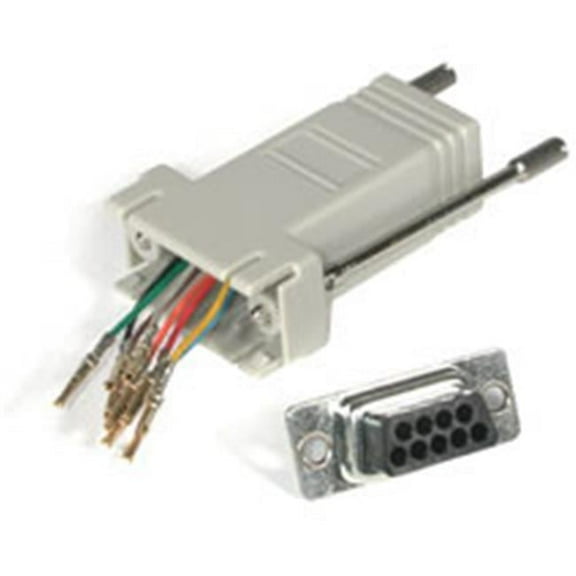 Rj45-Db9M Modular Adapter Grey