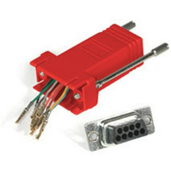 Rj45-Db9M Modular Adapter Red