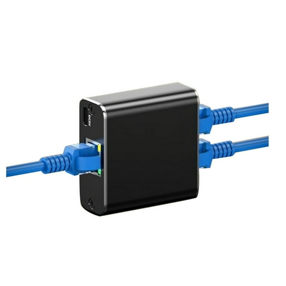Rj45 Splitter 1 to 2 Gigabit Ethernet Adapter Internet Network Cable Extender for Laptop PC Keyboard Mouse Printer