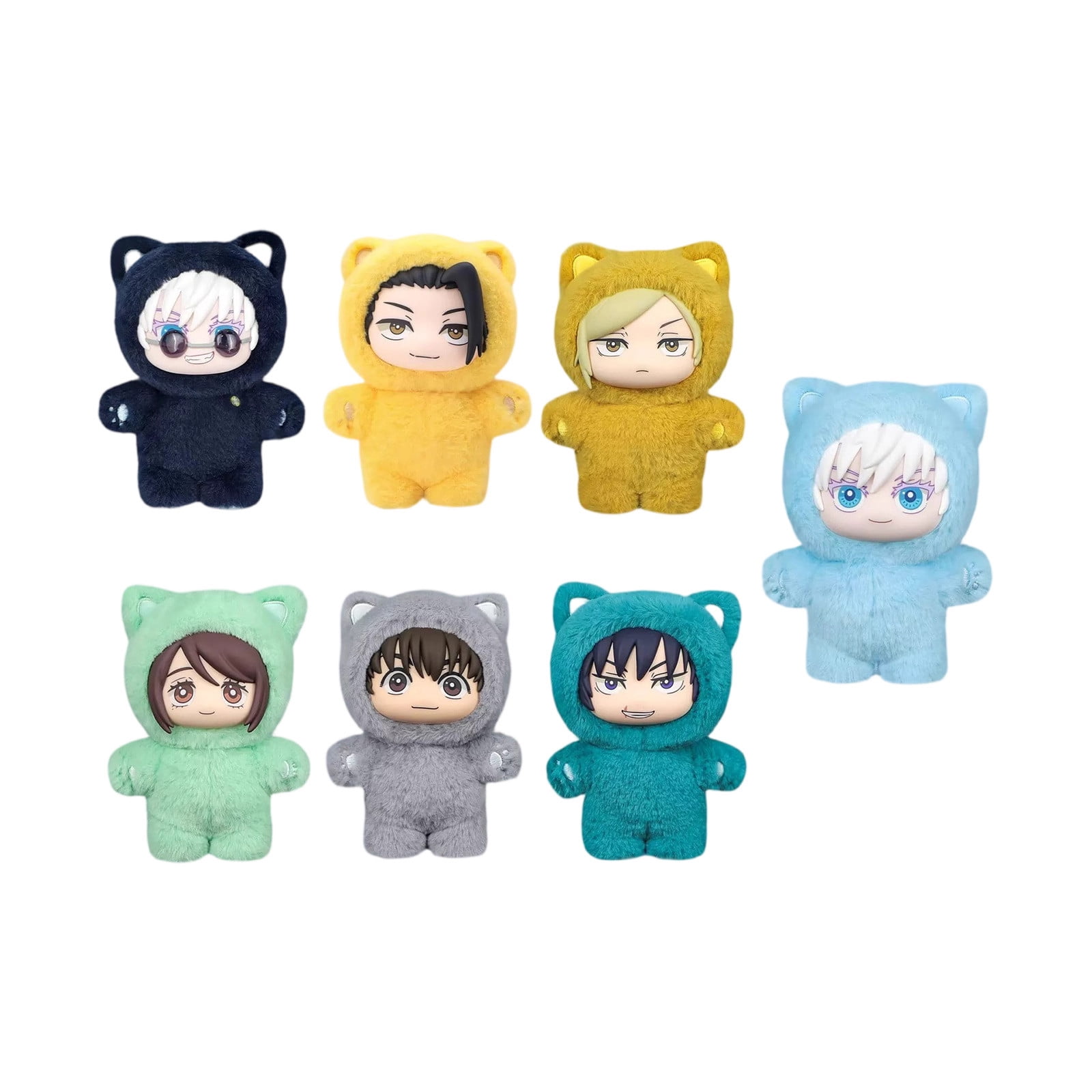 RjnShan JJK Plush Cat Ear Plush Series Collectible Blind Box (Random 1PC, 5.5")